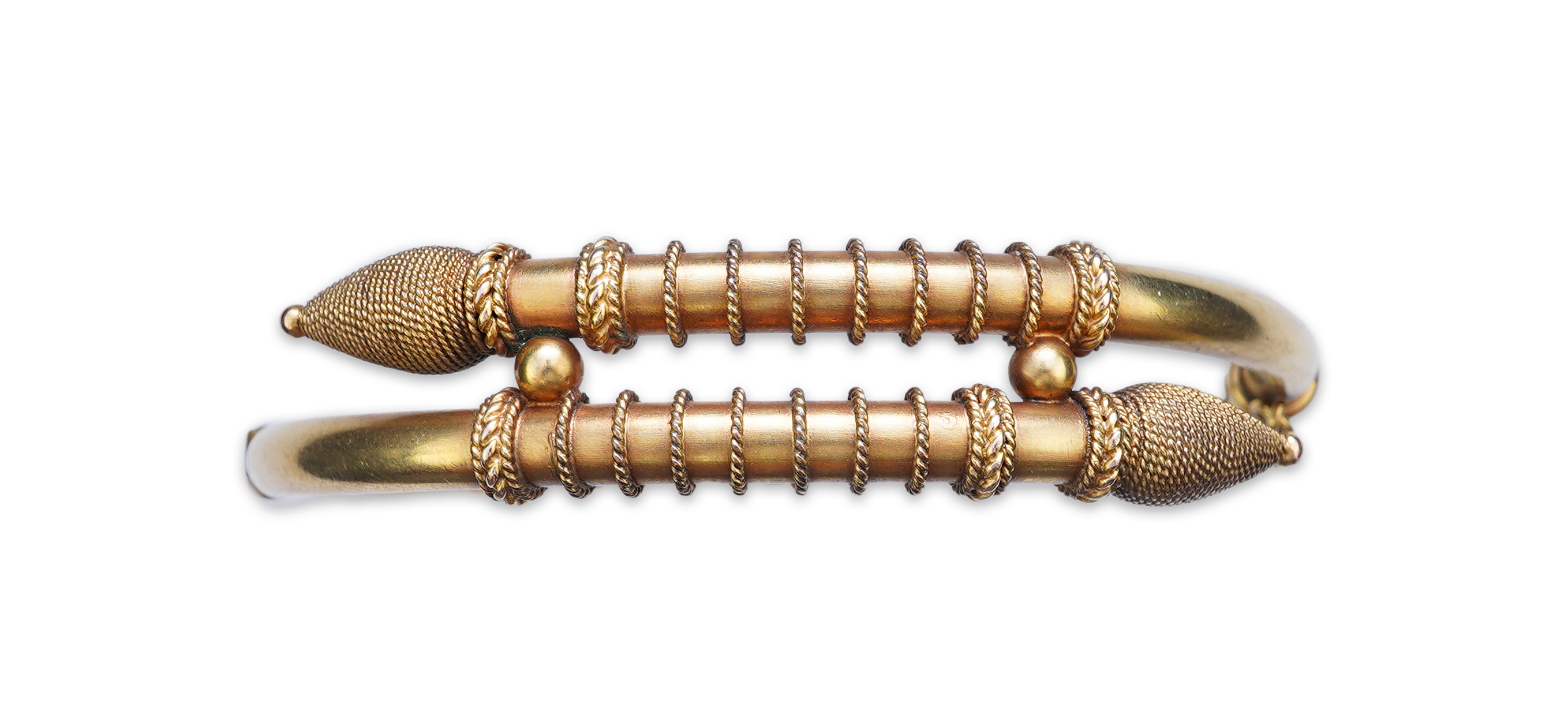 A gilt metal bracelet, mid 19th century